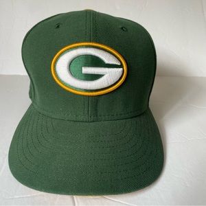 Green Bay Packers NFL Green New Era Fitted Hat/Cap Mens 7 5/8